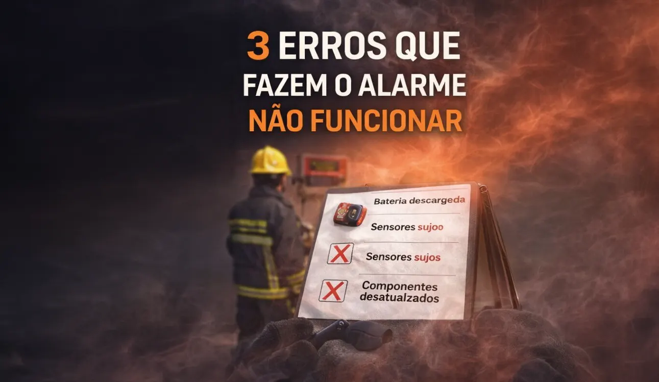 Foto de 3 erros que fazem o alarme não funcionar