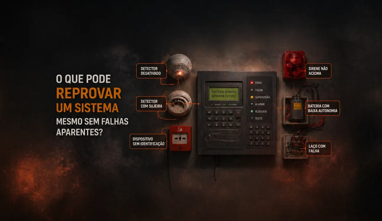O que pode reprovar um sistema mesmo sem falhas aparentes?